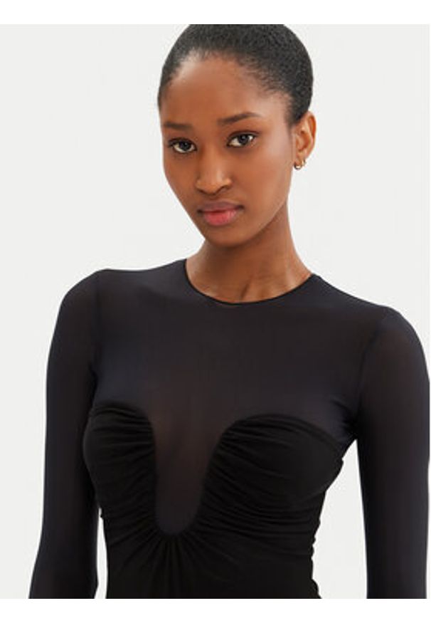 Pinko - PINKO Body Beccaccia 104998 A2GS Czarny Slim Fit. Kolor: czarny. Materiał: syntetyk