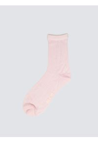 Big-Star - Skarpety damskie ażurowe z wizkozy różowe Holy 600. Kolor: różowy. Materiał: wiskoza. Wzór: ażurowy #1