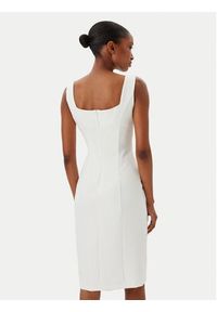 Fracomina Sukienka koktajlowa FR25SD2001W42901 Écru Slim Fit. Materiał: syntetyk. Styl: wizytowy #3