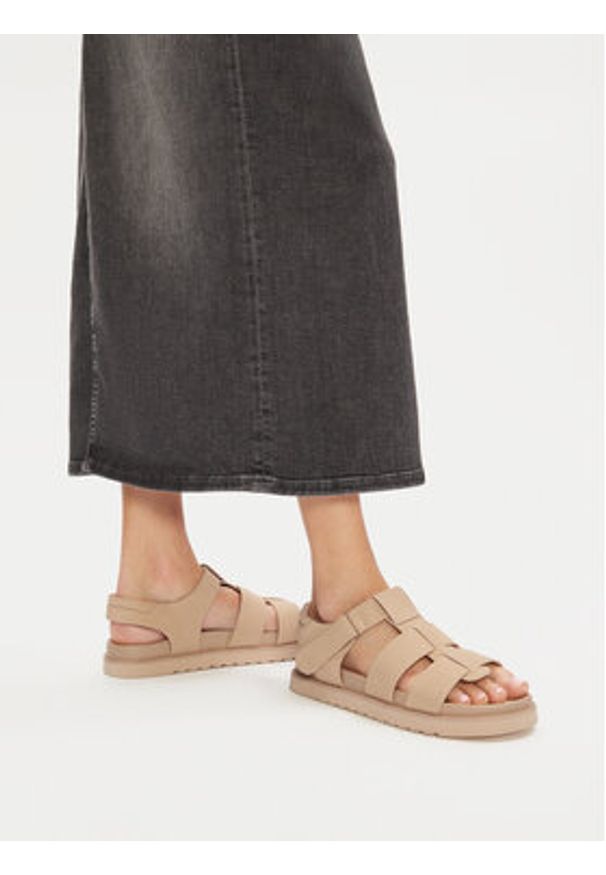 Jenny - JENNY Sandały HY86009-20 Beżowy. Kolor: beżowy. Materiał: materiał