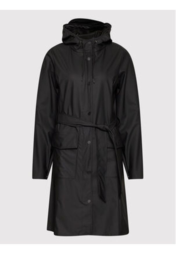 Rains Kurtka przeciwdeszczowa 18130 Czarny Regular Fit. Kolor: czarny. Materiał: syntetyk