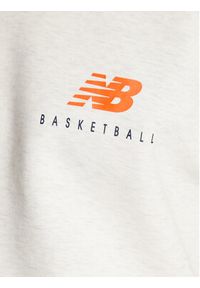 New Balance Bluza Hoops MT23586 Szary Relaxed Fit. Kolor: szary. Materiał: syntetyk #4