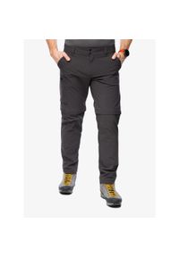Spodnie turystyczne męskie Helly Hansen Brono Softshell Zip Off Pant. Kolor: szary. Materiał: softshell