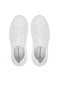 Calvin Klein Jeans Sneakersy Chunky Cupsole Ru Patch Lth Wn YW0YW01846 Biały. Kolor: biały. Materiał: skóra #3