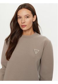 Guess Bluza Ann V4BQ23 KBCK2 Brązowy Regular Fit. Kolor: brązowy. Materiał: bawełna, syntetyk #4