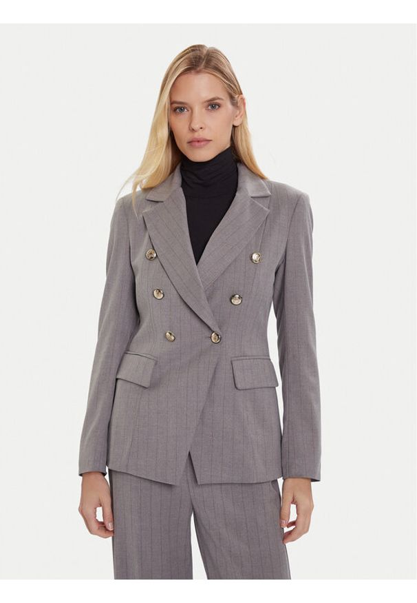 Maryley Marynarka 25IB139/M17 Szary Regular Fit. Kolor: szary. Materiał: syntetyk
