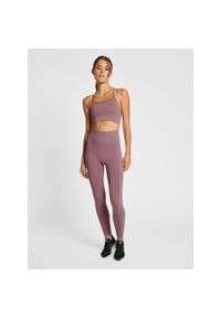 Legginsy damskie Hummel Tif. Kolor: fioletowy. Materiał: tkanina. Sport: joga i pilates