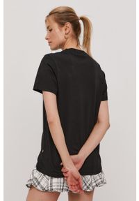 Dickies T-shirt damski kolor czarny DK0A4XDABLK-BLACK. Okazja: na co dzień. Kolor: czarny. Materiał: dzianina. Wzór: gładki, aplikacja. Styl: casual #4