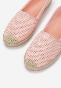 Born2be - Różowe Tenisówki Raithilei. Nosek buta: okrągły. Zapięcie: bez zapięcia. Kolor: różowy. Materiał: materiał, bawełna, len. Wzór: aplikacja. Obcas: na płaskiej podeszwie #5
