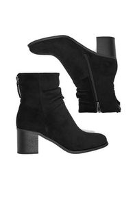 Jenny - JENNY Botki CEO-MARTINA WS14438-22 Czarny. Kolor: czarny. Materiał: materiał