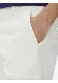 La Martina Szorty materiałowe Vics MAB004 TL147 Biały Regular Fit. Kolor: biały. Materiał: bawełna