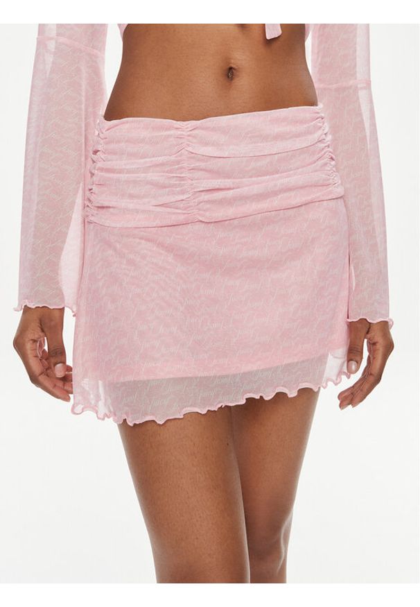Juicy Couture Spódnica mini JCWGS23327 Różowy Slim Fit. Kolor: różowy. Materiał: syntetyk