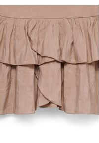 Vero Moda Spódnica mini Clara 10336425 Beżowy Regular Fit. Kolor: beżowy. Materiał: wiskoza