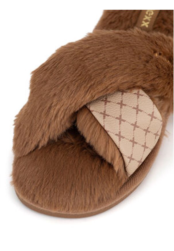 MEXX Kapcie MI002004343W Brązowy. Kolor: brązowy. Materiał: materiał