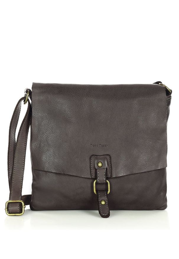 Torebka damska brązowa MARCO MAZZINI v46c. Kolor: brązowy. Sezon: lato. Materiał: skórzane. Styl: vintage, elegancki, sportowy, klasyczny, casual. Rodzaj torebki: na ramię