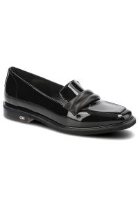 CheBello - Czarne Półbuty Chebello Eleganckie Lordsy Damskie. Okazja: na spotkanie biznesowe, na co dzień. Zapięcie: bez zapięcia. Kolor: czarny. Materiał: skóra, lakier. Szerokość cholewki: normalna. Obcas: na obcasie. Styl: elegancki. Wysokość obcasa: niski