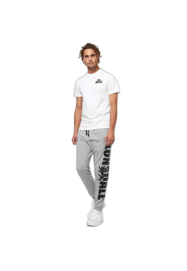 Spodnie dresowe klasyczne Lonsdale Portessie. Okazja: na co dzień. Kolor: czarny, szary, wielokolorowy. Materiał: dresówka. Styl: klasyczny