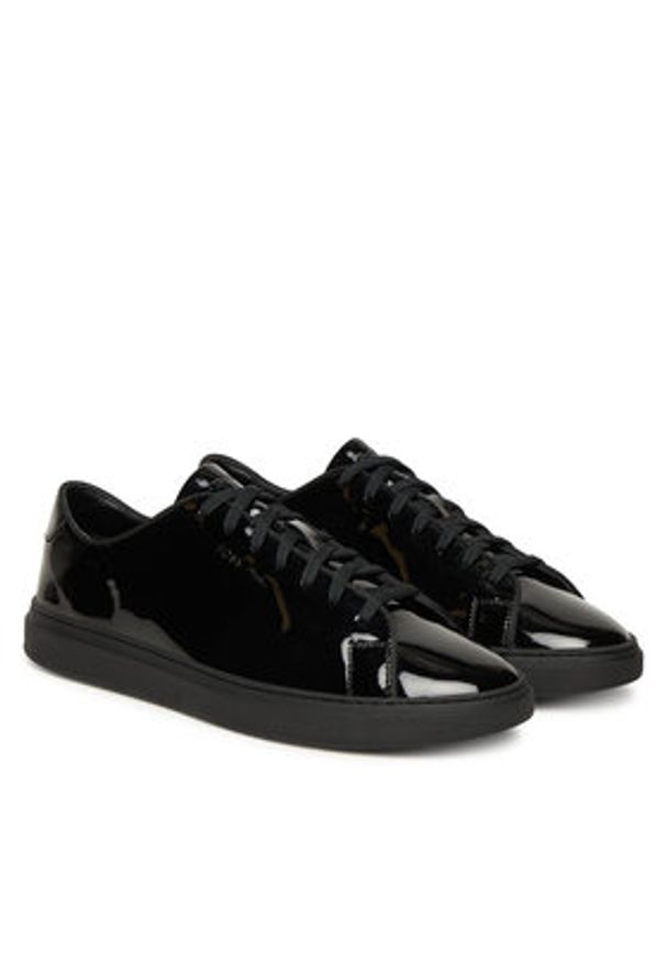 BOSS Sneakersy Kieran 50552854 Czarny. Kolor: czarny. Materiał: skóra, lakier