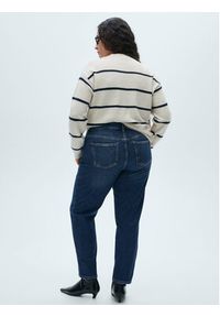 mango - Mango Jeansy Newmom 87010289 Niebieski Mom Fit. Kolor: niebieski #10