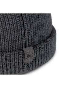 Buff - Czapka z wełny merino dokerka Ervin. Kolor: szary. Materiał: wełna. Styl: sportowy