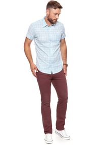 Wrangler - KOSZULA WRANGLER SS 1PKT SHIRT CERULEAN W5881OPVT 112129597. Materiał: bawełna. Styl: klasyczny #4