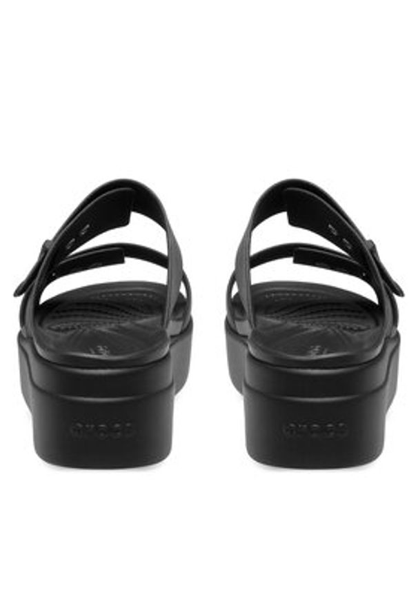 Crocs Klapki Brooklyn Sandal Lowwdg 207431 Czarny. Kolor: czarny