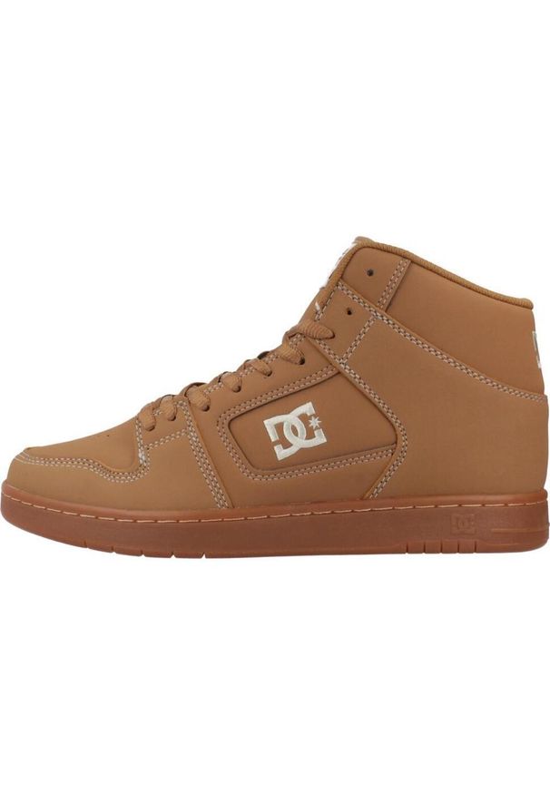 DC Shoes - Buty DC MANTECA 4 HI LX Jasnobrązowy. Kolor: beżowy, wielokolorowy, brązowy. Materiał: skóra, syntetyk, tkanina