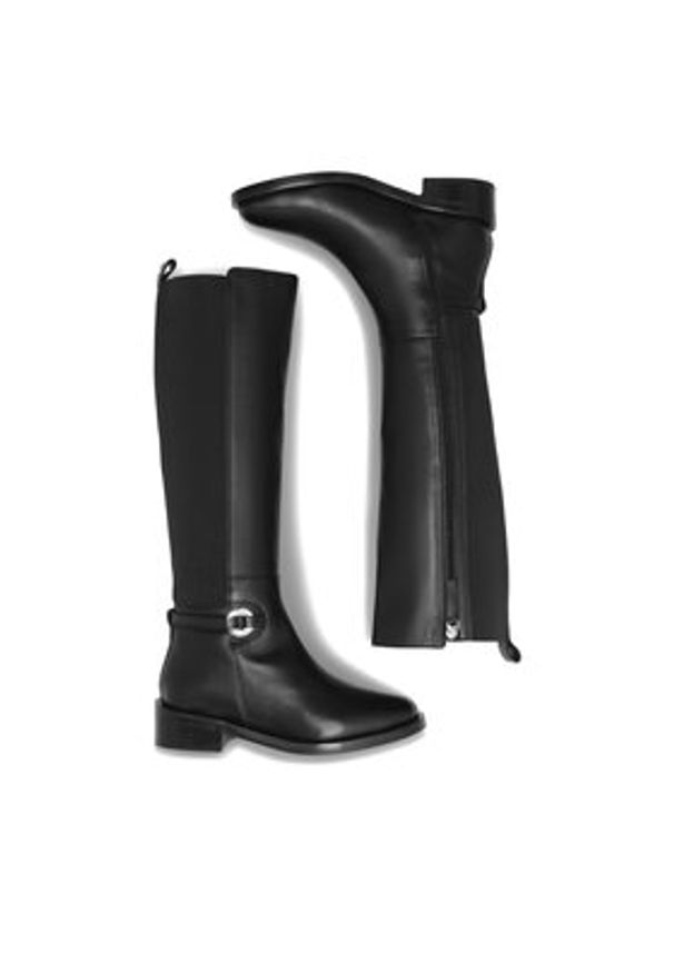 Gino Rossi Kozaki DORIS-110398 Czarny. Kolor: czarny. Materiał: skóra