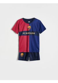 Reserved - Komplet FC Barcelona - granatowy. Kolor: niebieski. Materiał: dzianina. Wzór: gładki