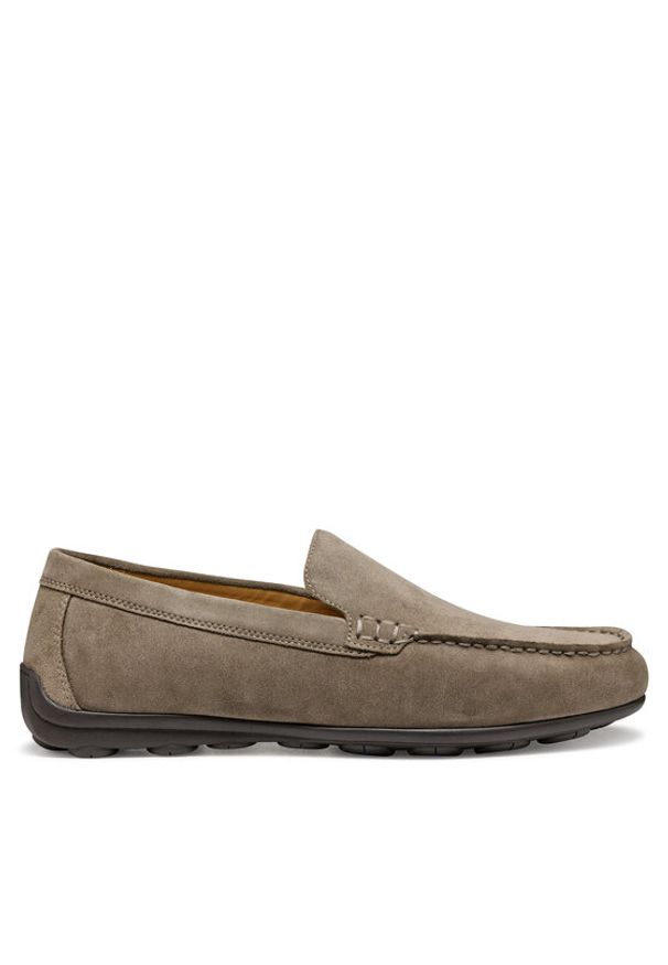 Geox Mokasyny U Spherica Ec16 U55HYA 00022 C1018 Szary. Kolor: szary. Materiał: zamsz, skóra