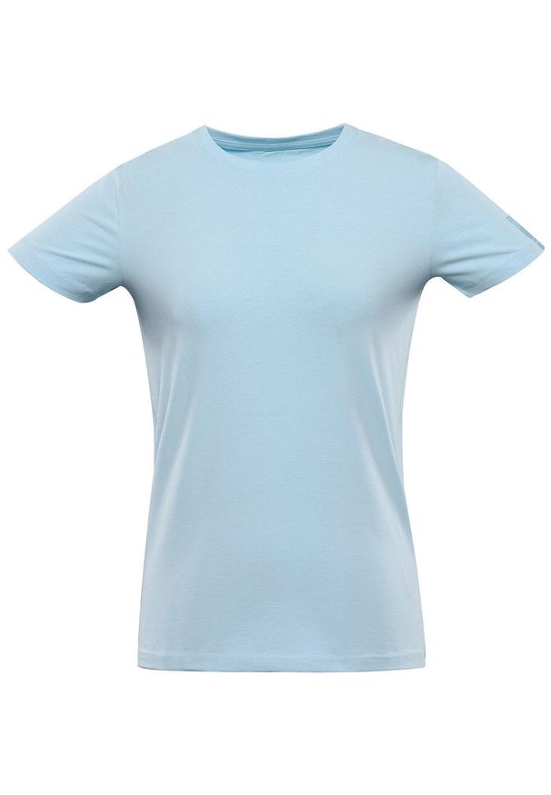 Naak - T-shirt Damski Nax Deela z Miękkiej Bawełny - Idealne Dopasowanie. Kolor: fioletowy. Materiał: bawełna