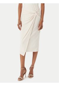 Rinascimento Spódnica midi CFC0123489003 Beżowy Regular Fit. Kolor: beżowy. Materiał: syntetyk #1