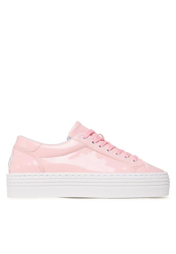 Chiara Ferragni Sneakersy CF3119 012 Różowy. Kolor: różowy. Materiał: skóra, lakier
