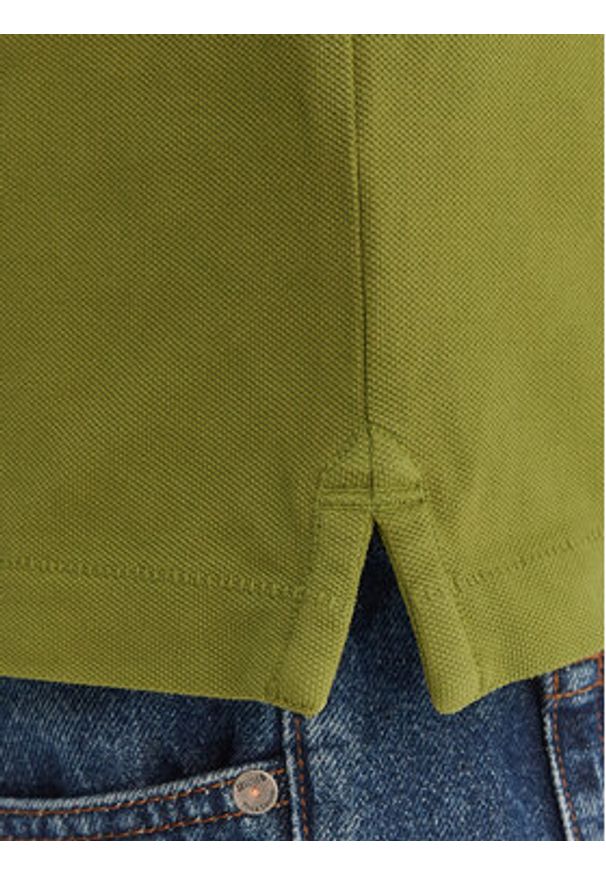 Napapijri Polo Elbas NP0A4GDL Zielony Regular Fit. Typ kołnierza: polo. Kolor: zielony. Materiał: bawełna