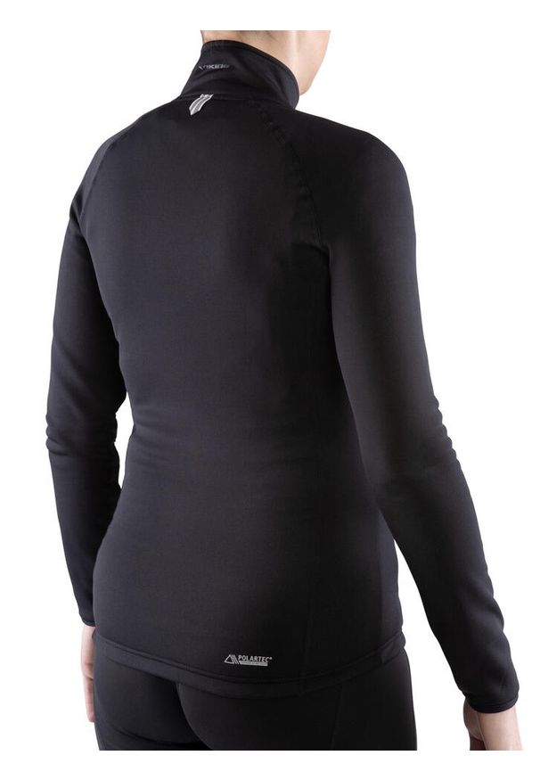 Bluza trekkingowa techniczna damska Viking Jukon na zamek. Kolor: czarny. Materiał: softshell