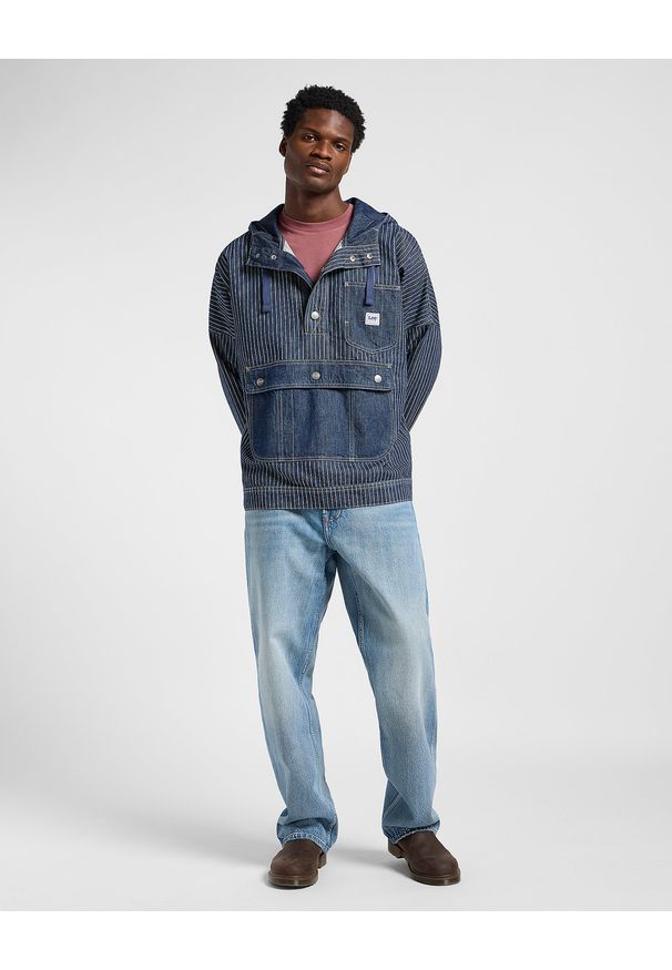 Lee - MESKA KURTKA JEANSOWA LEE DENIM ANORAK LAKE EDGE 112364127. Materiał: denim, jeans