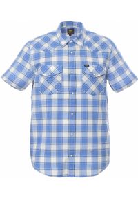 Lee - LEE SS WESTERN SHIRT MĘSKA KOSZULA KRÓTKI RĘKAW BLUE UNION L66OOBUF. Długość rękawa: krótki rękaw. Długość: krótkie #4