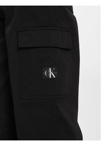 Calvin Klein Jeans Spodnie materiałowe Stretch Twill High Rise Straight J20J221297 Czarny Regular Fit. Kolor: czarny. Materiał: bawełna #5