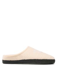 TOMMY HILFIGER - Tommy Hilfiger Kapcie Indoor Slipper T3A0-32441-1506 M Beżowy. Kolor: beżowy. Materiał: materiał #1