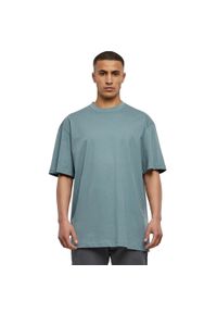 Urban Classics - Koszulka Męska Gładka Taliowana. Kolor: niebieski. Wzór: gładki. Sport: turystyka piesza #1