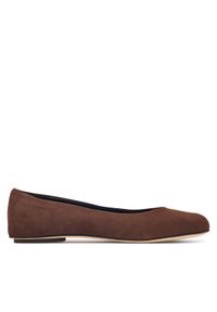 Weekend Max Mara Baleriny Todi 2625526054 Brązowy. Kolor: brązowy. Materiał: skóra, zamsz #1