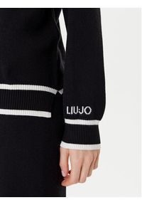 Liu Jo Sweter TF5230 MS59L Czarny Regular Fit. Kolor: czarny. Materiał: wiskoza #5