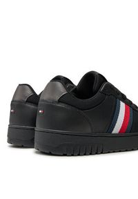 TOMMY HILFIGER - Tommy Hilfiger Sneakersy Th Basket Core Lite FM0FM05116 Czarny. Kolor: czarny. Materiał: materiał #6