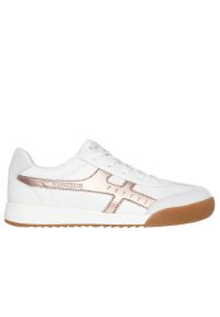 skechers - Buty damskie Skechers Zinger Metallic Roads 177500WTRG - białe. Zapięcie: sznurówki. Kolor: biały. Materiał: guma, syntetyk, zamsz, skóra. Szerokość cholewki: normalna. Model: Skechers Sport