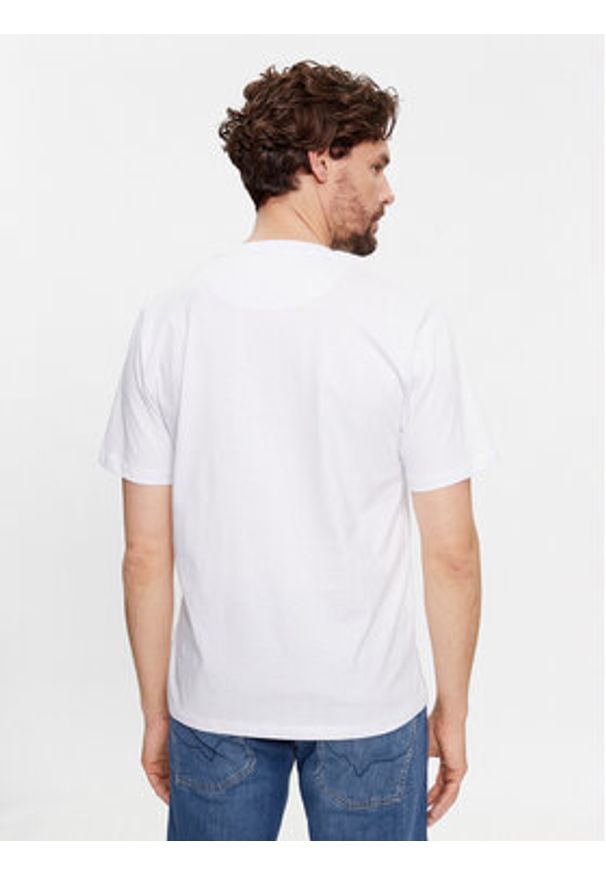Pepe Jeans T-Shirt Clement PM509220 Biały Regular Fit. Kolor: biały. Materiał: bawełna