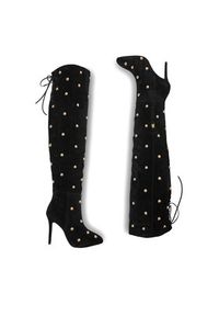 Eva Minge Kozaki EO-MIA-121950 Czarny. Kolor: czarny. Materiał: zamsz, skóra #5