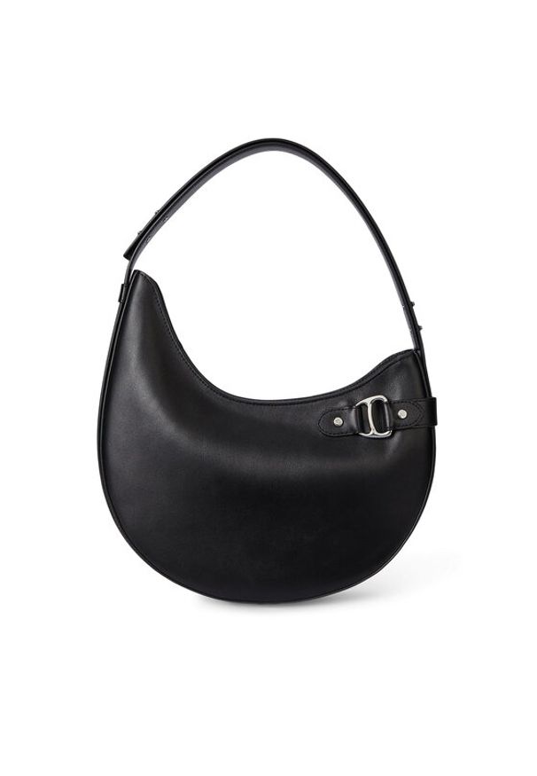 Lauren Ralph Lauren - LAUREN RALPH LAUREN Torebka 431980156002 Czarny. Kolor: czarny. Materiał: skórzane