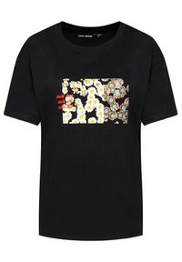 Local Heroes T-Shirt Daisy Fields SS21T0004 Czarny Regular Fit. Kolor: czarny. Materiał: bawełna #2