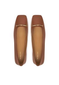 MICHAEL Michael Kors Baleriny Lena 40S5LEFP1L Brązowy. Kolor: brązowy. Materiał: skóra #6