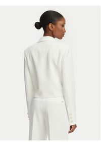 Guess Marynarka W6GN03 W1742 Biały Regular Fit. Kolor: biały. Materiał: syntetyk #10
